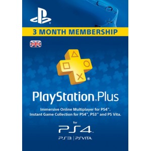 PlayStation Plus 3 Months UK (безплатна доставка)